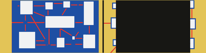 An ordered complex workspace keeps powerful relationships visible while a sparse surface hides them.