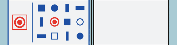A visible choice can be matched directly while an empty space demands recall.